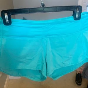 Lululemon mint green size 6 speed short